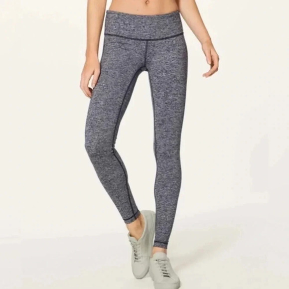 Lululemon Wunder Under Pant III tweed runner aurora size 6 - Picture 1 of 4